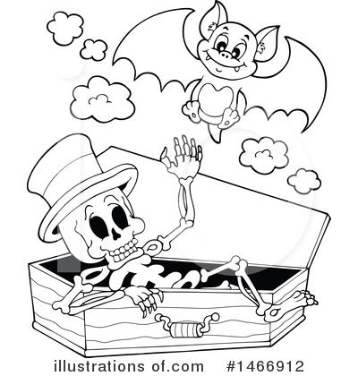 Royalty-Free (RF) Skeleton Clipart Illustration by visekart - Stock Sample #1466912