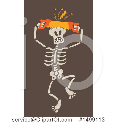 Royalty-Free (RF) Skeleton Clipart Illustration by Zooco - Stock Sample #1499113