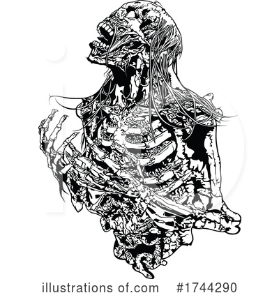 Royalty-Free (RF) Skeleton Clipart Illustration by dero - Stock Sample #1744290