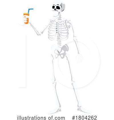 Skeleton Clipart #1804262 by Vector Tradition SM