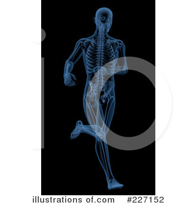 Royalty-Free (RF) Skeleton Clipart Illustration by KJ Pargeter - Stock Sample #227152