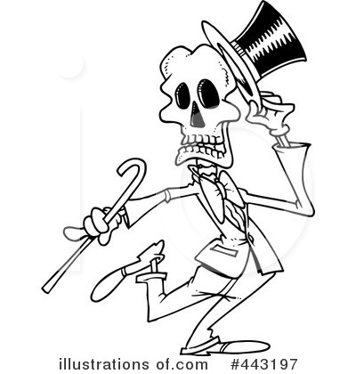 Skeleton Clipart #443197 by toonaday