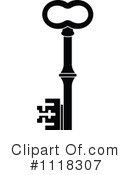 Skeleton Key Clipart #1118307 by Vector Tradition SM
