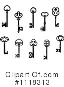 Skeleton Key Clipart #1118313 by Vector Tradition SM