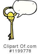 Skeleton Key Clipart #1199778 by lineartestpilot