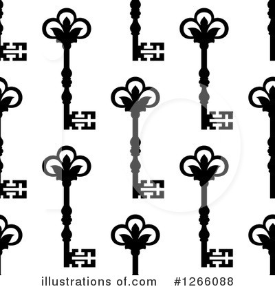 Royalty-Free (RF) Skeleton Key Clipart Illustration by Vector Tradition SM - Stock Sample #1266088