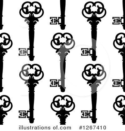 Royalty-Free (RF) Skeleton Key Clipart Illustration by Vector Tradition SM - Stock Sample #1267410