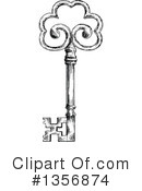 Skeleton Key Clipart #1356874 by Vector Tradition SM