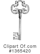 Skeleton Key Clipart #1365420 by Vector Tradition SM
