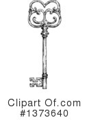 Skeleton Key Clipart #1373640 by Vector Tradition SM