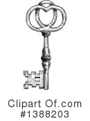 Skeleton Key Clipart #1388203 by Vector Tradition SM