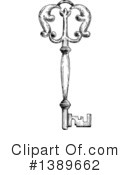 Skeleton Key Clipart #1389662 by Vector Tradition SM
