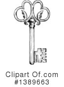 Skeleton Key Clipart #1389663 by Vector Tradition SM