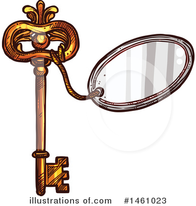 Royalty-Free (RF) Skeleton Key Clipart Illustration by Vector Tradition SM - Stock Sample #1461023