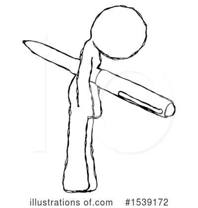 Royalty-Free (RF) Sketch Design Mascot Clipart Illustration by Leo Blanchette - Stock Sample #1539172