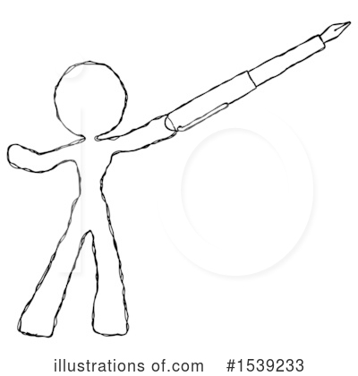 Royalty-Free (RF) Sketch Design Mascot Clipart Illustration by Leo Blanchette - Stock Sample #1539233