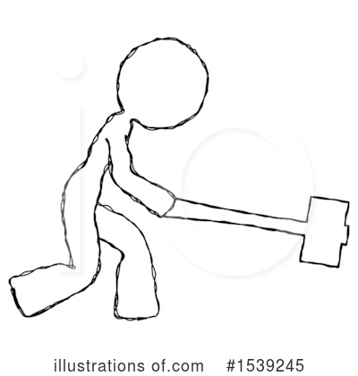 Royalty-Free (RF) Sketch Design Mascot Clipart Illustration by Leo Blanchette - Stock Sample #1539245
