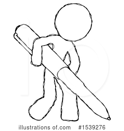 Royalty-Free (RF) Sketch Design Mascot Clipart Illustration by Leo Blanchette - Stock Sample #1539276