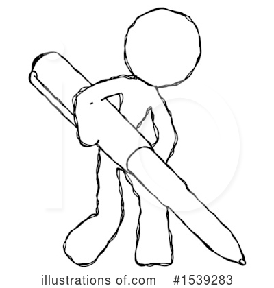 Royalty-Free (RF) Sketch Design Mascot Clipart Illustration by Leo Blanchette - Stock Sample #1539283