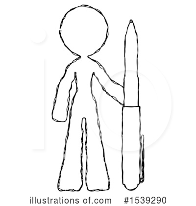 Royalty-Free (RF) Sketch Design Mascot Clipart Illustration by Leo Blanchette - Stock Sample #1539290