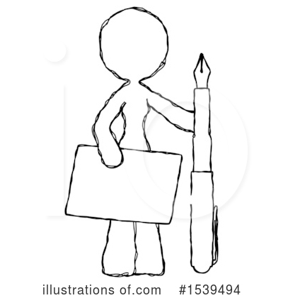 Royalty-Free (RF) Sketch Design Mascot Clipart Illustration by Leo Blanchette - Stock Sample #1539494