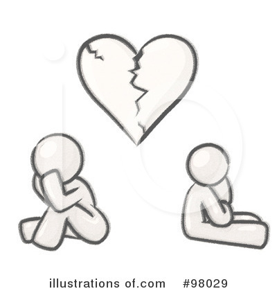 Broken Heart Clipart #98029 by Leo Blanchette