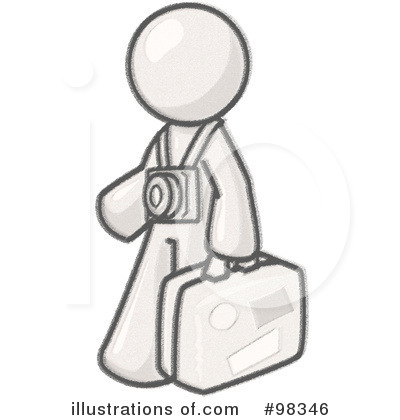 Traveler Clipart #98346 by Leo Blanchette