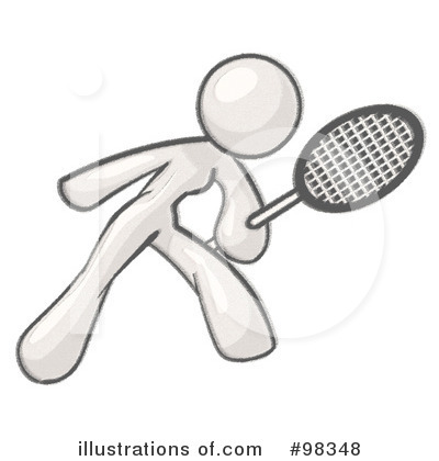 Tennis Clipart #98348 by Leo Blanchette