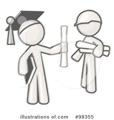 Graduate Clipart #98355 by Leo Blanchette