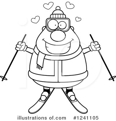 Royalty-Free (RF) Skier Clipart Illustration by Cory Thoman - Stock Sample #1241105
