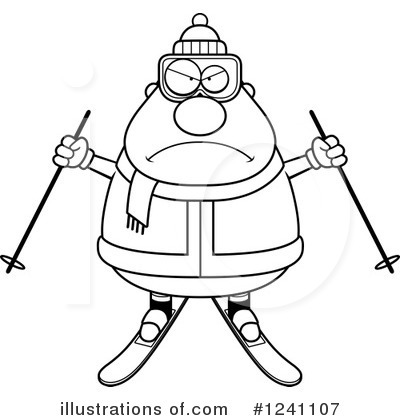Royalty-Free (RF) Skier Clipart Illustration by Cory Thoman - Stock Sample #1241107