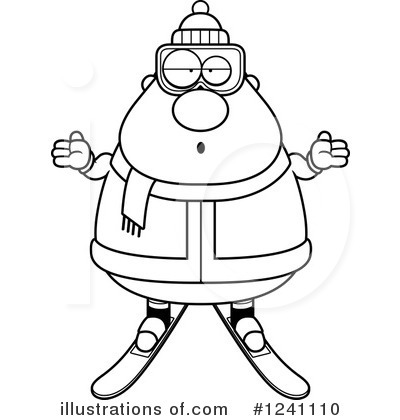 Royalty-Free (RF) Skier Clipart Illustration by Cory Thoman - Stock Sample #1241110