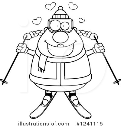 Royalty-Free (RF) Skier Clipart Illustration by Cory Thoman - Stock Sample #1241115