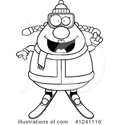 Royalty-Free (RF) Skier Clipart Illustration by Cory Thoman - Stock Sample #1241116