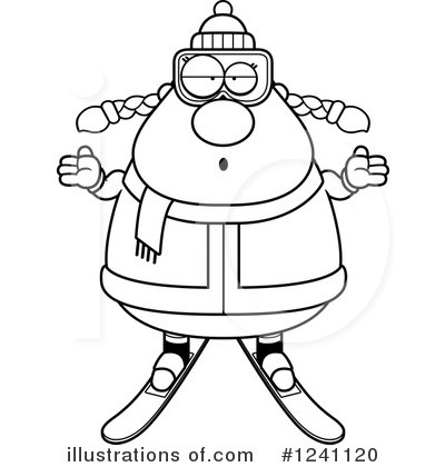 Royalty-Free (RF) Skier Clipart Illustration by Cory Thoman - Stock Sample #1241120