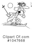 Skiing Clipart #1047668 by toonaday