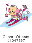 Skiing Clipart #1047997 by toonaday