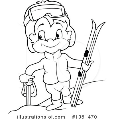 Skiing Clipart #1051470 by dero