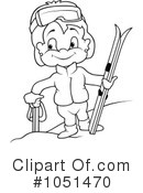 Skiing Clipart #1051470 by dero