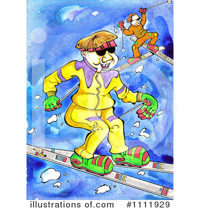 Royalty-Free (RF) Skiing Clipart Illustration by Prawny - Stock Sample #1111929