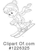 Skiing Clipart #1226325 by Alex Bannykh