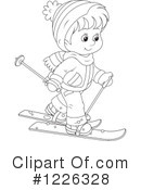 Skiing Clipart #1226328 by Alex Bannykh