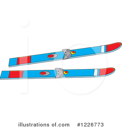 Skiing Clipart #1226773 by Alex Bannykh