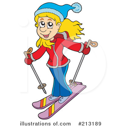 Skiing Clipart #213189 by visekart