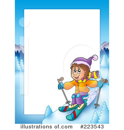 Skiing Clipart #223543 by visekart