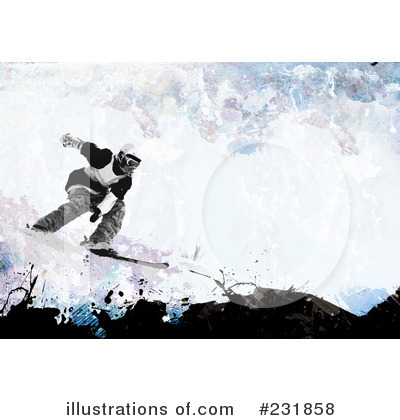 Royalty-Free (RF) Skiing Clipart Illustration by Arena Creative - Stock Sample #231858