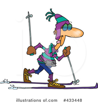 Skiing Clipart #433448 by toonaday