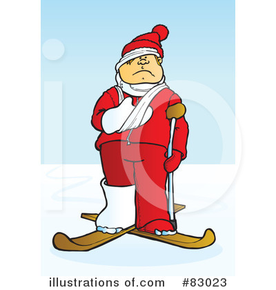 Royalty-Free (RF) Skiing Clipart Illustration by Snowy - Stock Sample #83023