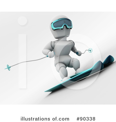 Royalty-Free (RF) Skiing Clipart Illustration by KJ Pargeter - Stock Sample #90338