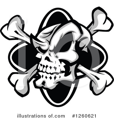 Skulls Clipart #1260621 by Chromaco